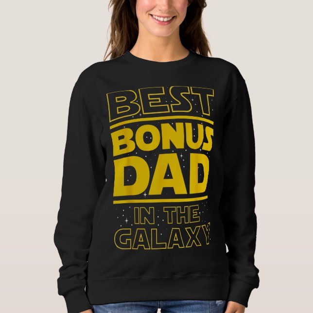 Camiseta Melhor Pai De Bônus Na Galáxia - Stepdad Stepdad (Frente)