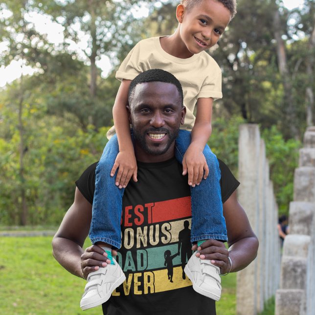 Camiseta Melhor Pai de Bônus Nunca Dia de os pais (Best Bonus Dad Ever Father's Day T-Shirt)