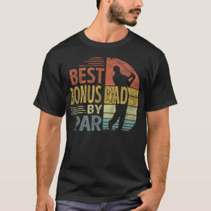 Camiseta Melhor Pai De Bônus Por Golfe De Dia de os pais Pa