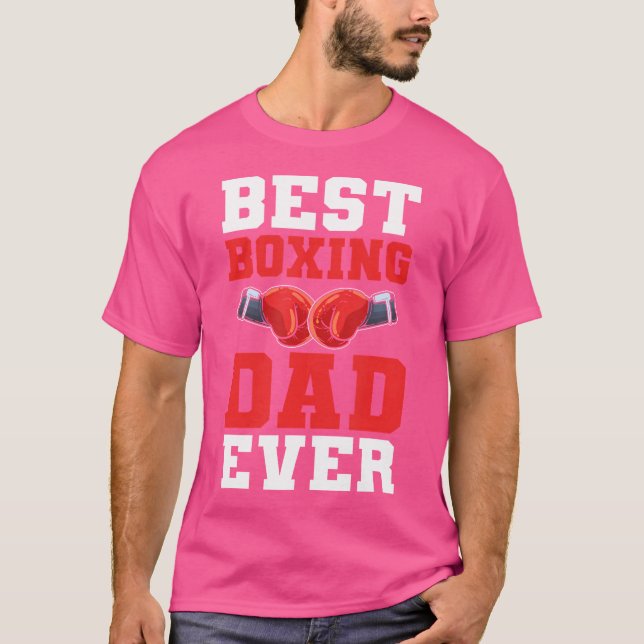 Camiseta Melhor Pai De Boxing De Sempre. Boxer (Frente)
