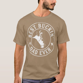 Camiseta Melhor Pai de Buckboy Rodeo Piloto de Touro de Cow