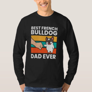 Camiseta Melhor Pai de Bulldog Francês de Todos os Tempos