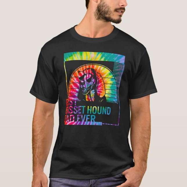 Camiseta Melhor Pai de Caça-Base Nunca pai de Cães para Cãe (Frente)