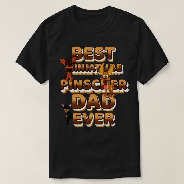Camiseta Melhor Pai De Cachorro Alguma Miniatura (Frente do Design)