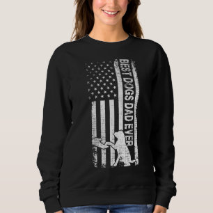 Camiseta Melhor Pai De Cachorro Alguma Vez Com Bandeira Ame