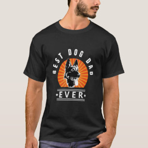 Camiseta Melhor Pai De Cachorro Alguma Vez German shepherd 