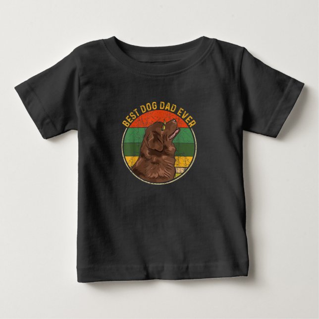 Camiseta Melhor Pai De Cachorro Alguma Vez Mais Recente (Frente)