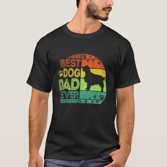 Camiseta Melhor Pai De Cachorro Alguma Vez Ouro Cachorro De (Frente)