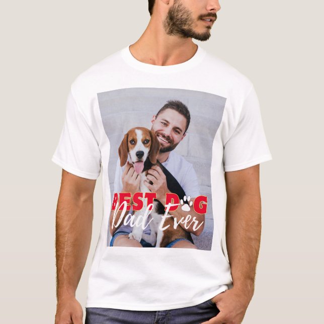 Camiseta Melhor Pai De Cachorro Alguma Vez Personalizado Fo (Frente)