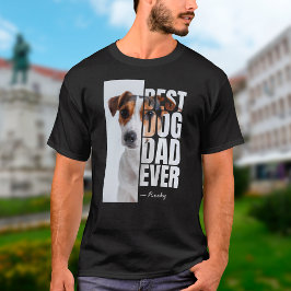 Camiseta Melhor Pai de Cachorro Alguma Vez Personalizado Fo
