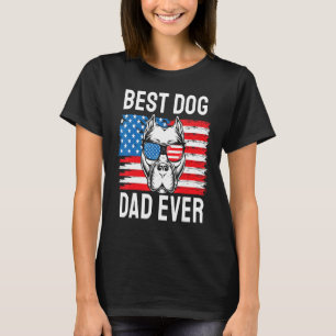 Camiseta Melhor Pai De Cachorro Alguma Vez Pit Bull Terrier
