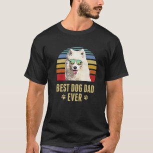Camiseta Melhor Pai De Cachorro Alguma Vez Retro Sunset