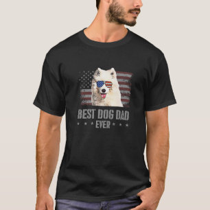 Camiseta Melhor Pai De Cachorro Alguma Vez Retro USA Flag A