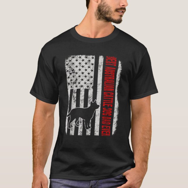 Camiseta Melhor Pai De Cachorro Australiano (Frente)
