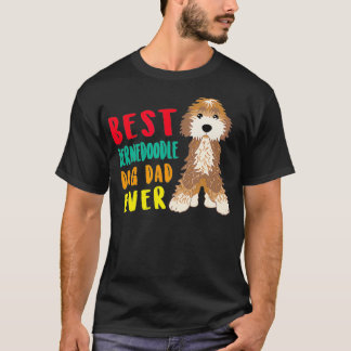 Camiseta Melhor Pai de Cachorro BerneDoodle Do Mundo Nunca 