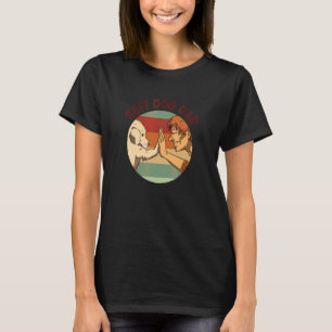 Camiseta Melhor Pai De Cachorro Com Cinco Cachorros Elevado