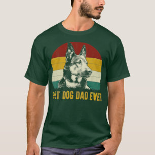 Camiseta Melhor Pai De Cachorro De German shepherd De Pais