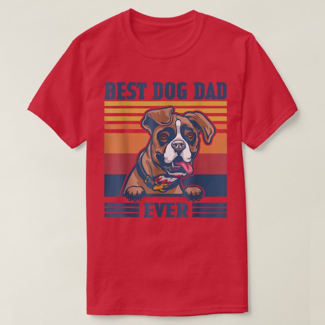 Camiseta Melhor Pai De Cachorro De Pai Engraçado  (Frente do Design)