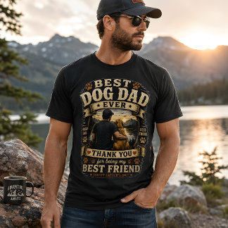 Camiseta Melhor Pai de Cachorro de Todos