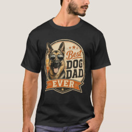 Camiseta Melhor Pai de Cachorro de Todos os Tempos Vintage