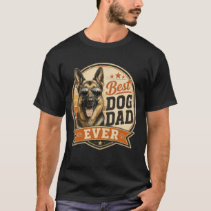 Camiseta Melhor Pai de Cachorro de Todos os Tempos Vintage