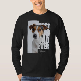 Camiseta Melhor Pai de Cachorro de Todos Personalizado Foto