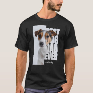 Camiseta Melhor Pai de Cachorro de Todos Personalizado Foto
