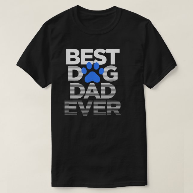Camiseta Melhor Pai de Cachorro do Homem - Presente para Di (Frente do Design)