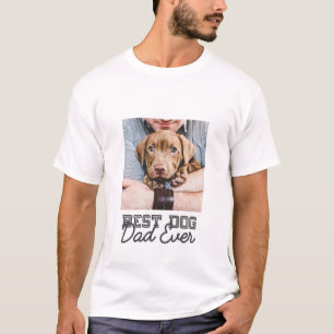Camiseta Melhor Pai de Cachorro do Mundo Moderno Personaliz