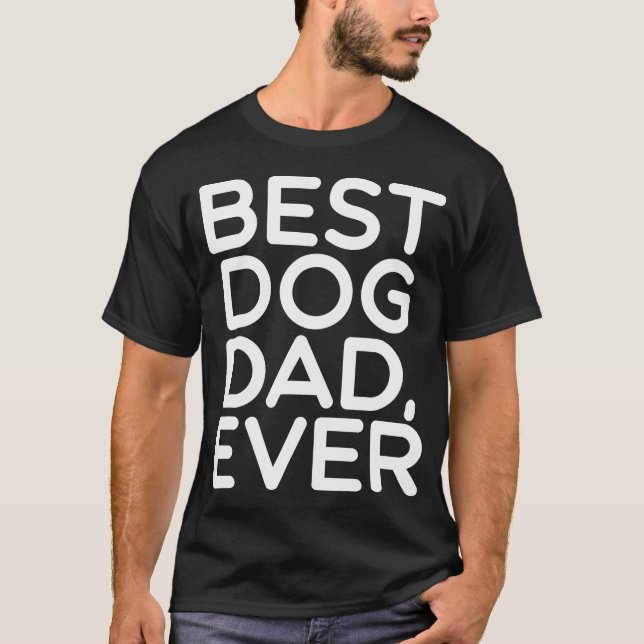 Camiseta Melhor Pai de Cachorro Engraçado (Frente)