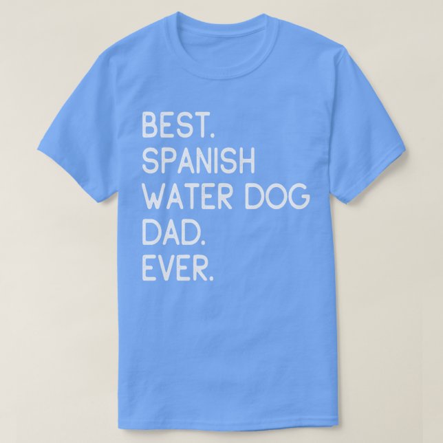 Camiseta Melhor Pai De Cachorro Espanhol (Frente do Design)