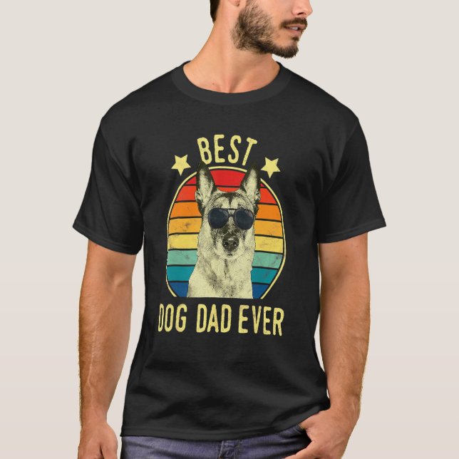 Camiseta Melhor Pai de Cachorro Ever Belga Malinois D (Frente)