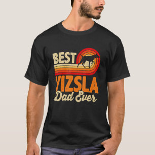 Camiseta Melhor Pai De Cachorro Ever Vizsla Retro