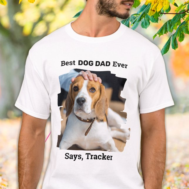 Camiseta Melhor Pai De Cachorro Já Personalizado Foto Pet (Criador carregado)