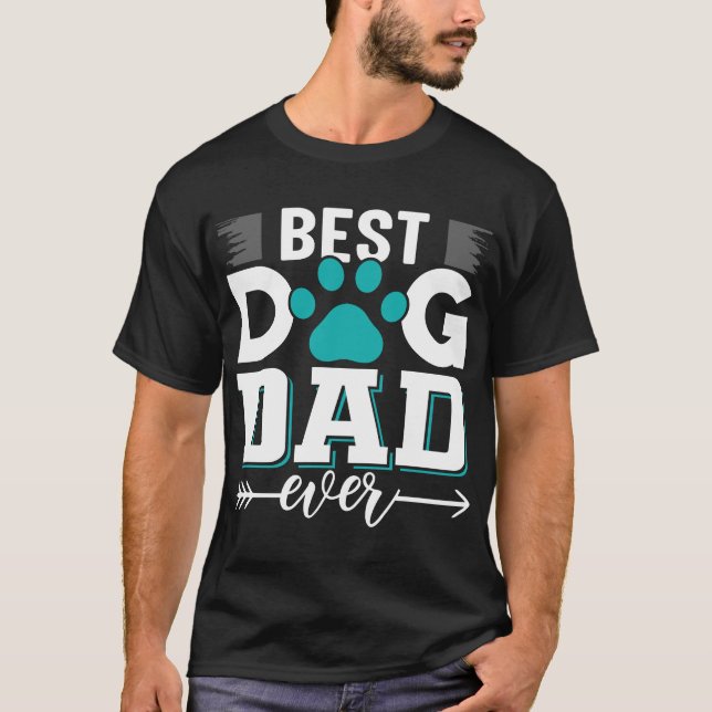 Camiseta *Melhor Pai De Cachorro Nunca Digital Art (Frente)