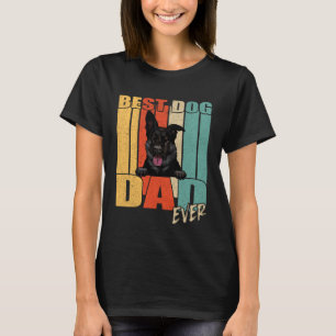 Camiseta Melhor Pai De Cachorro Nunca German shepherd Negro