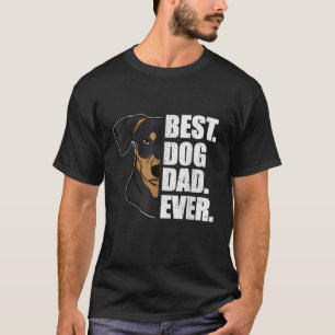 Camiseta Melhor Pai de Cachorro Nunca Mini Pinscher Pai Pai