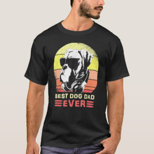Camiseta Melhor Pai De Cachorro Nunca Óculos E Fones de ouv