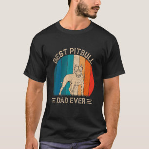 Camiseta Melhor Pai de Cachorro Pitbull de Todos os Tempos