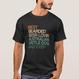 Camiseta Melhor Pai de Cachorro Touro Australiano Amante de
