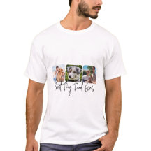 Melhor Pai De Cães - Colagem Personalizada De 3 Fo