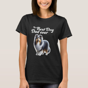 Camiseta Melhor Pai De Cães - Shetland Sheepdog