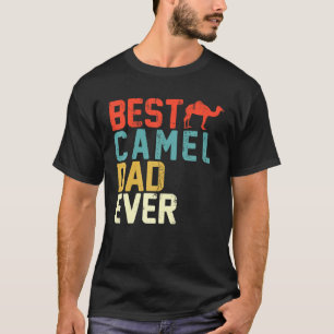 Camiseta Melhor Pai De Camelo Alguma Vez Com Vintagem Retro