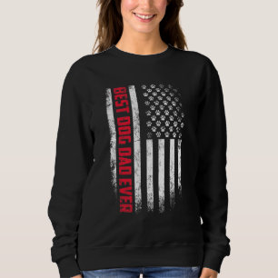 Camiseta Melhor Pai De Cão Da Bandeira Americana Para A Cam