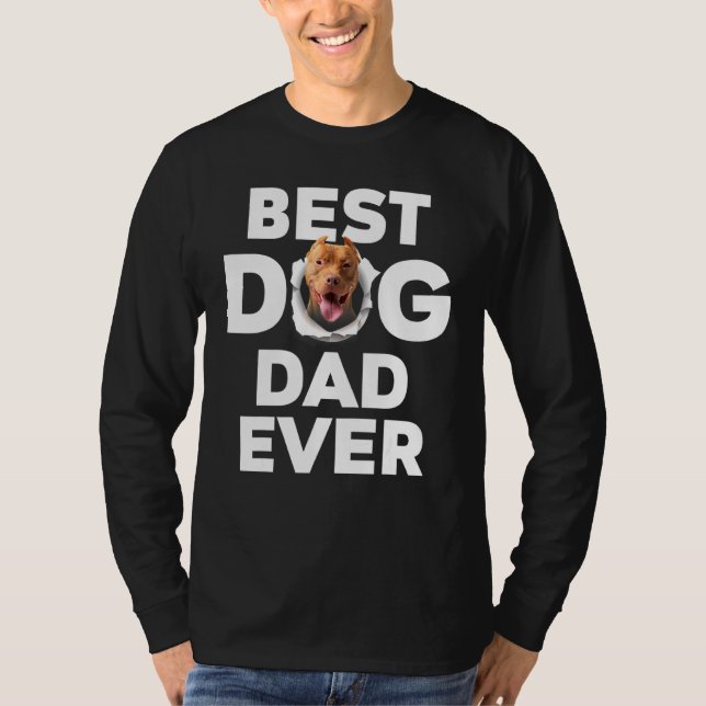 Camiseta Melhor Pai De Cão De Pitbull (Frente)