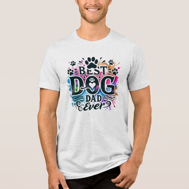 Camiseta Melhor Pai De Cão Do Tema (Frente)