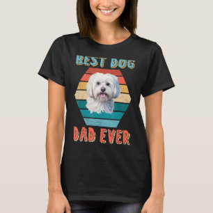 Camiseta Melhor Pai De Cão Já Dia de os pais De Lover Maltê