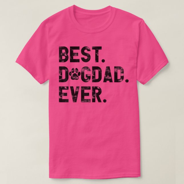 Camiseta Melhor Pai de Cão Nunca Dons Engraçados para o Pai (Frente do Design)