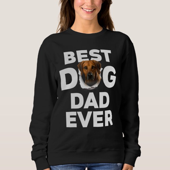 Camiseta Melhor Pai De Cão Nunca Ridgeback Ridgeback (Frente)