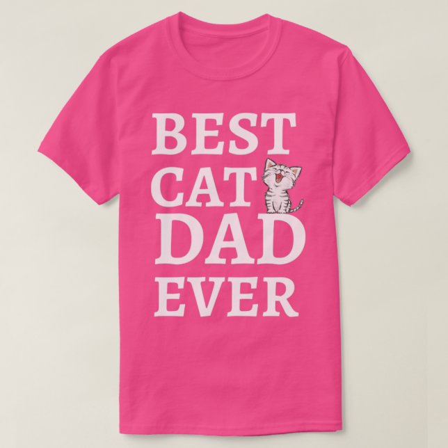 Camiseta Melhor Pai De Cat Ever2 (Frente do Design)